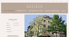 Desktop Screenshot of hotel-seegarten.ch